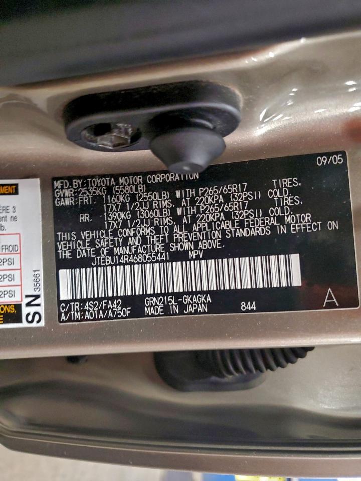 Lot #3311473293 2006 TOYOTA 4RUNNER SR