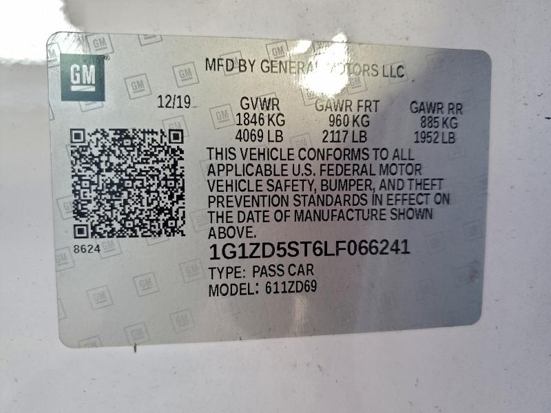 2020 CHEVROLET MALIBU LT #3305423466