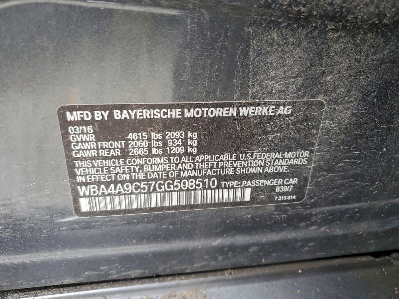 BMW 4 SERIES GRAN COUPE I GRAN COUPE SULEV