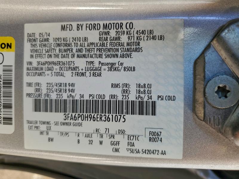 2014 FORD FUSION SE #3315580778