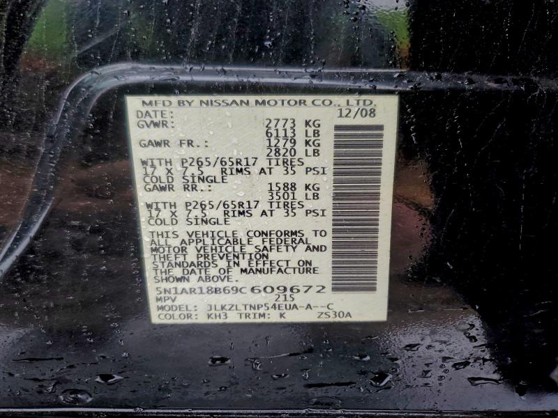 2009 NISSAN PATHFINDER #3303572938