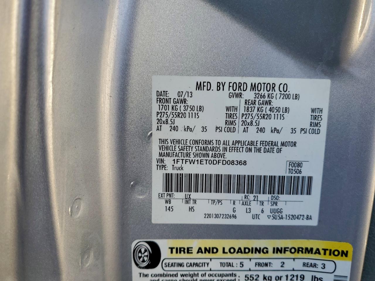 FORD F-150 SUPERCREW