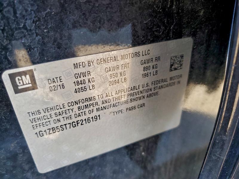 2016 CHEVROLET MALIBU LS #3315577775