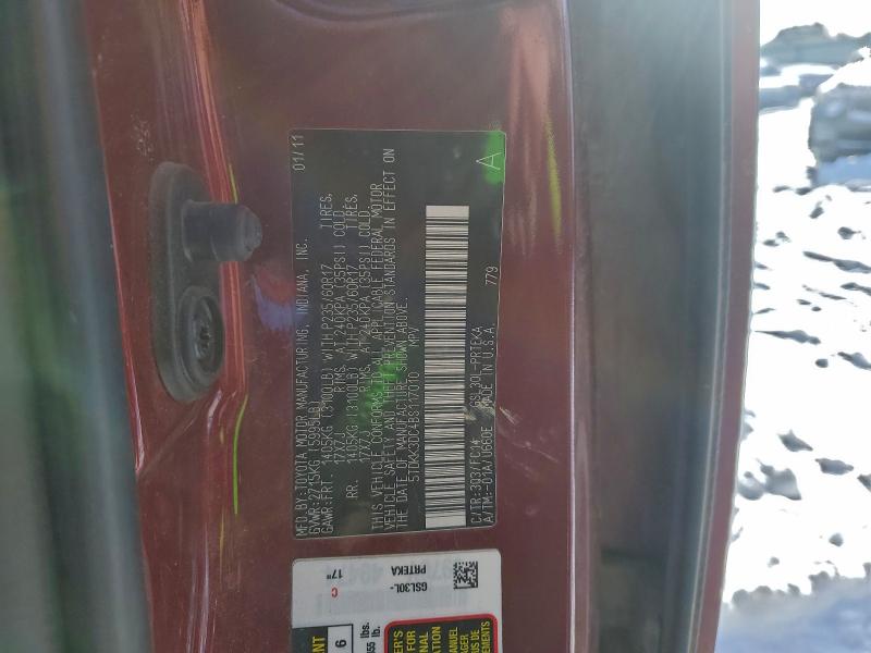 2011 TOYOTA SIENNA LE #3317862919