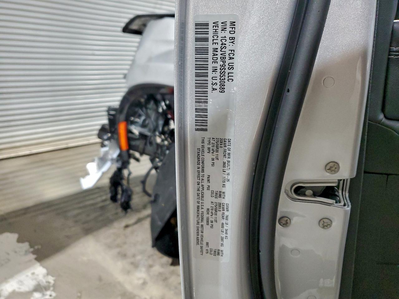 Lot #3302800000 2025 JEEP WAGONEER S