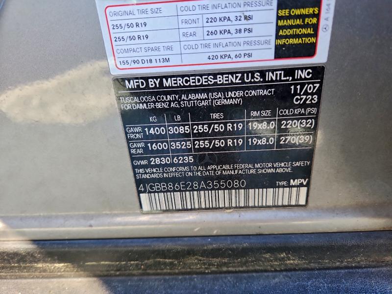 2008 MERCEDES-BENZ ML 350 #3316819408