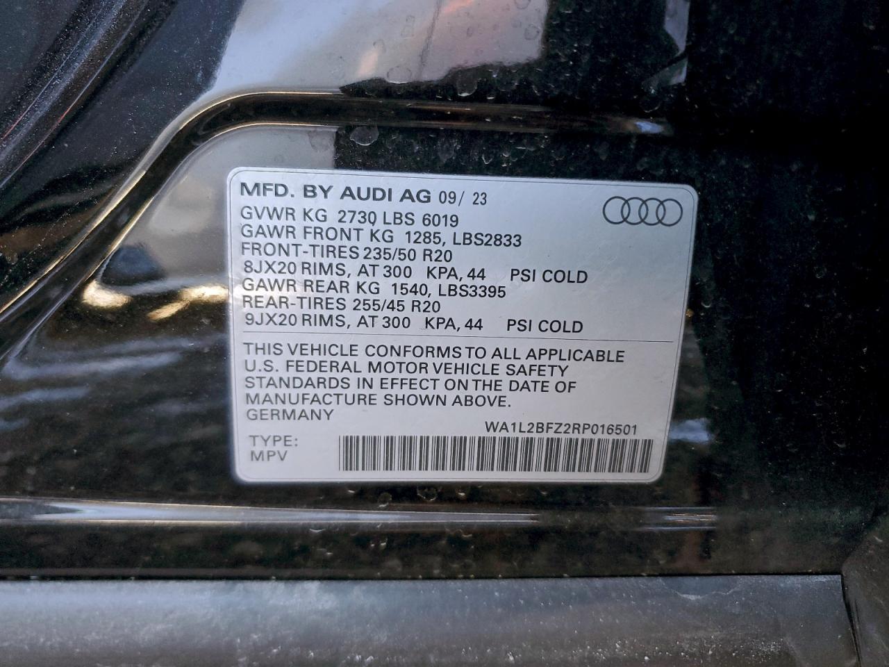 Lot #3316716472 2024 AUDI Q4 E-TRON