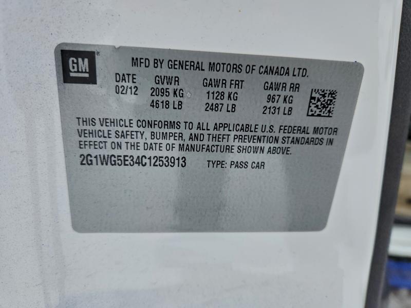 2012 CHEVROLET IMPALA LT #3316850669