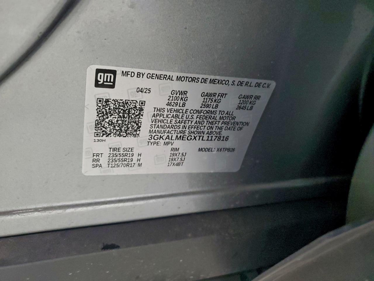 GMC TERRAIN ELEVATION