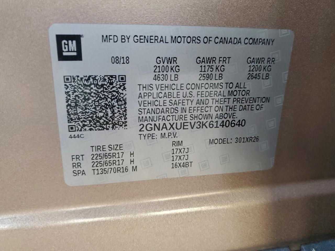 CHEVROLET EQUINOX LT