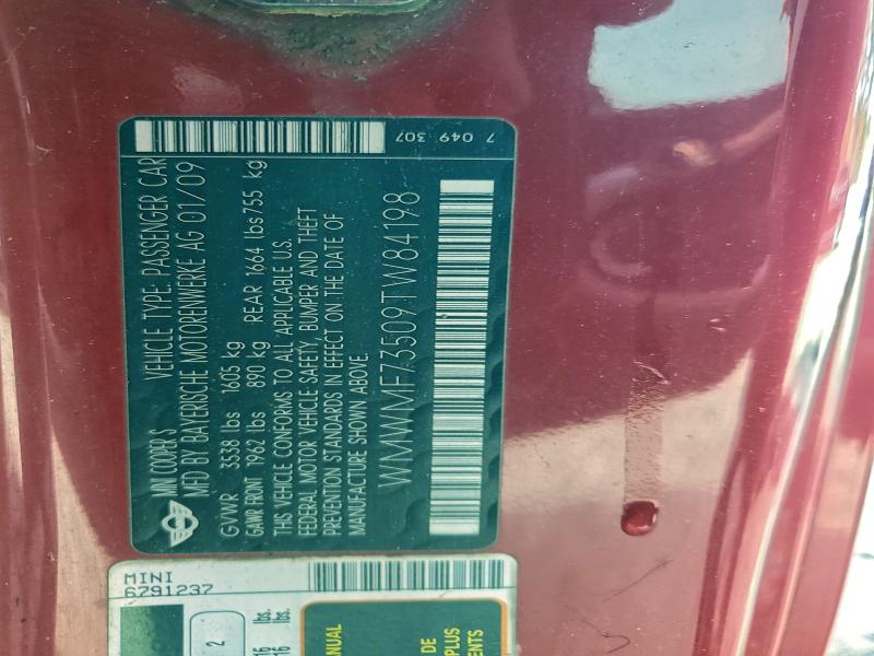 2009 MINI COOPER S #3304639943