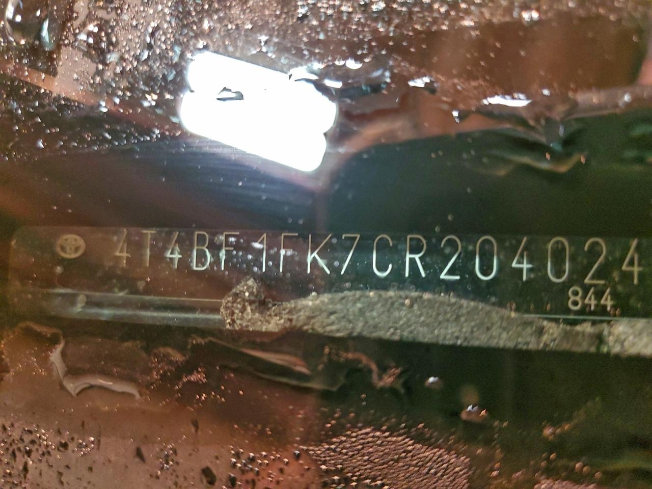 Lot #3317084986 2012 TOYOTA CAMRY BASE