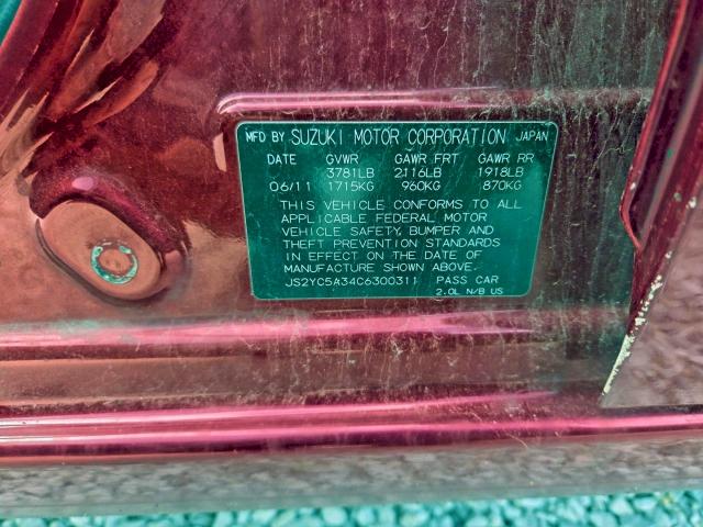 2012 SUZUKI SX4 LE #3304570442