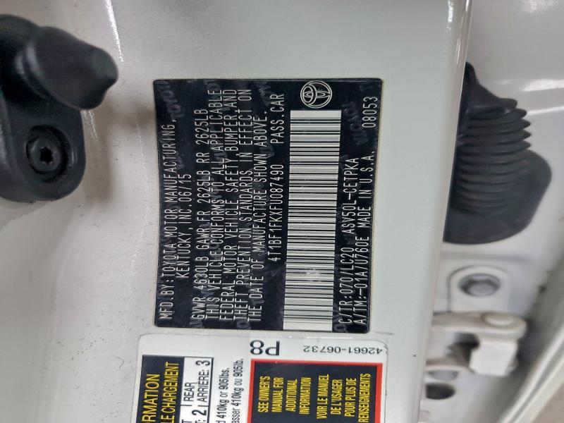 2015 TOYOTA CAMRY LE #3311602330