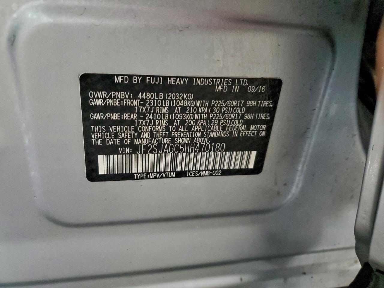 SUBARU FORESTER 2.5I PREMIUM