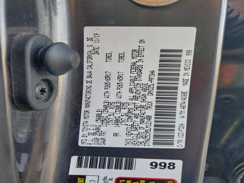 2020 TOYOTA TACOMA DOU #3304412584