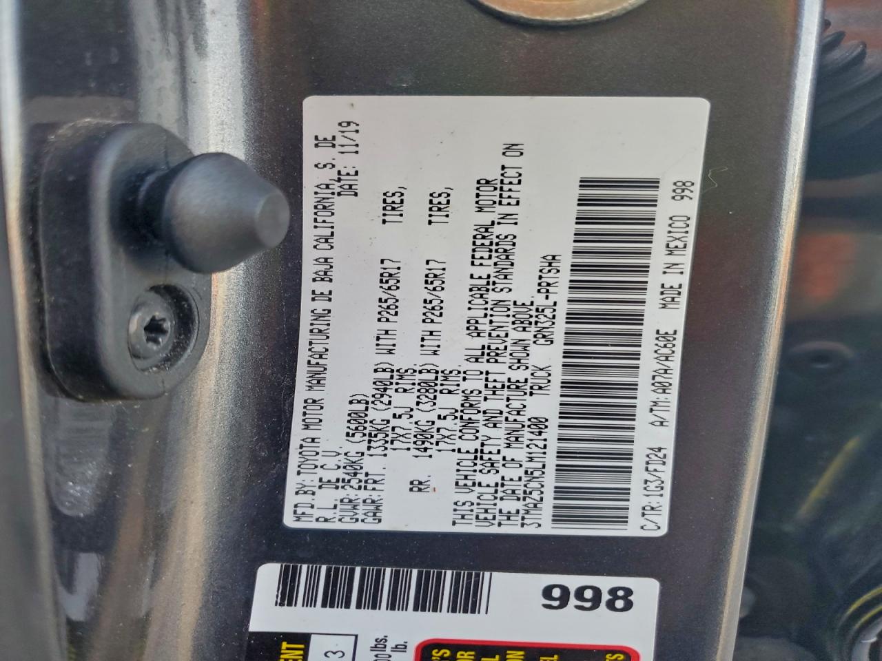 TOYOTA TACOMA DOUBLE CAB