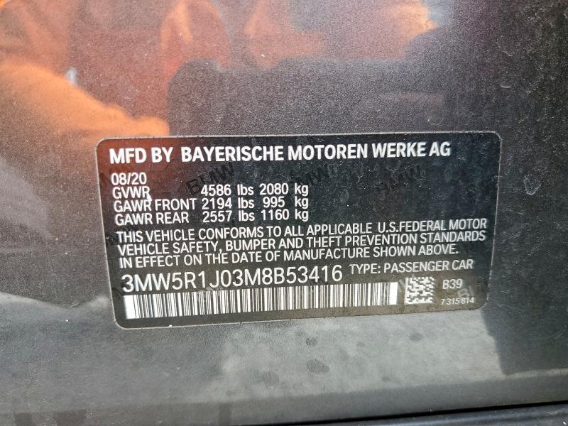 2021 BMW 330I #3312273789