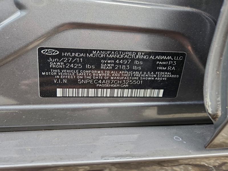 2012 HYUNDAI SONATA SE #3302640038
