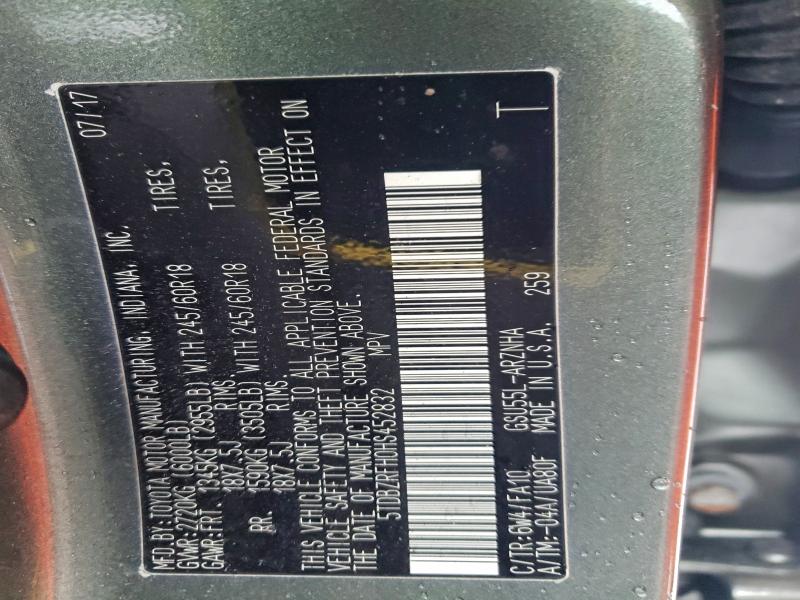 2017 TOYOTA HIGHLANDER #3303902685