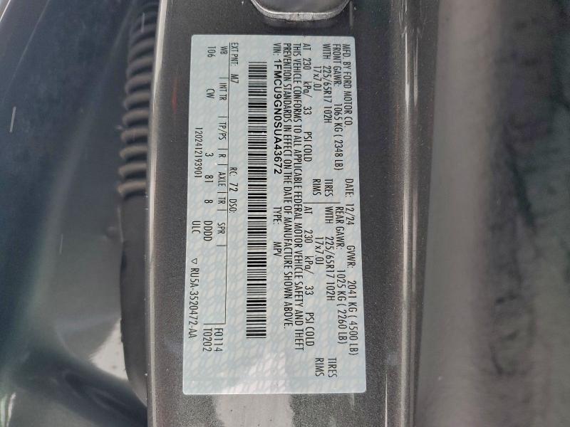 2025 FORD ESCAPE ACT #3303652934