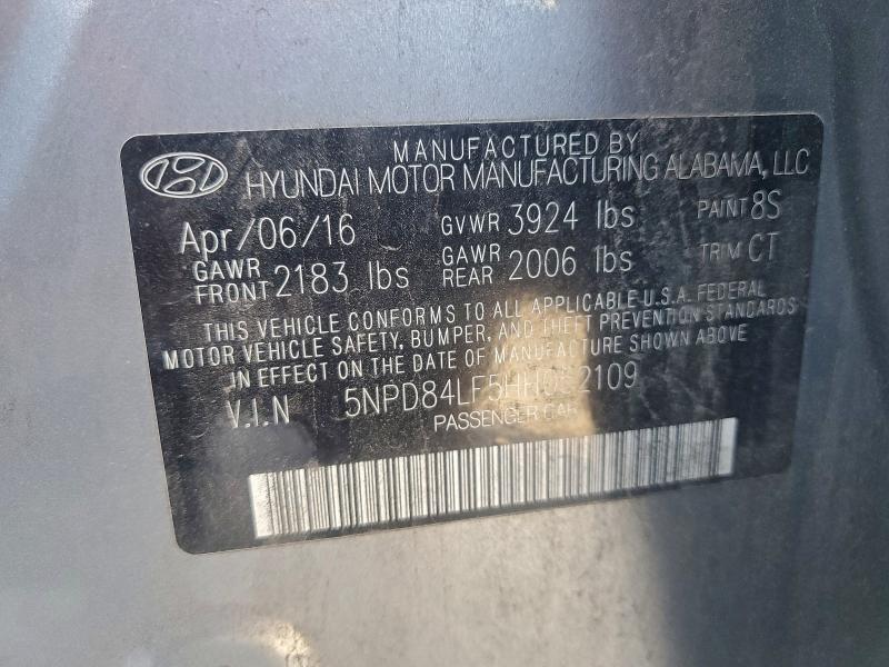 2017 HYUNDAI ELANTRA SE #3312642214