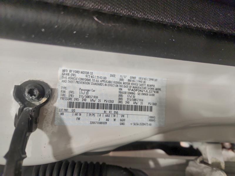 2018 FORD FOCUS TITA #3315681789