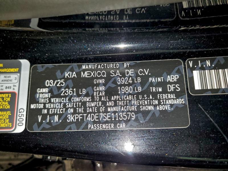 2025 KIA K4 LX #3315631777