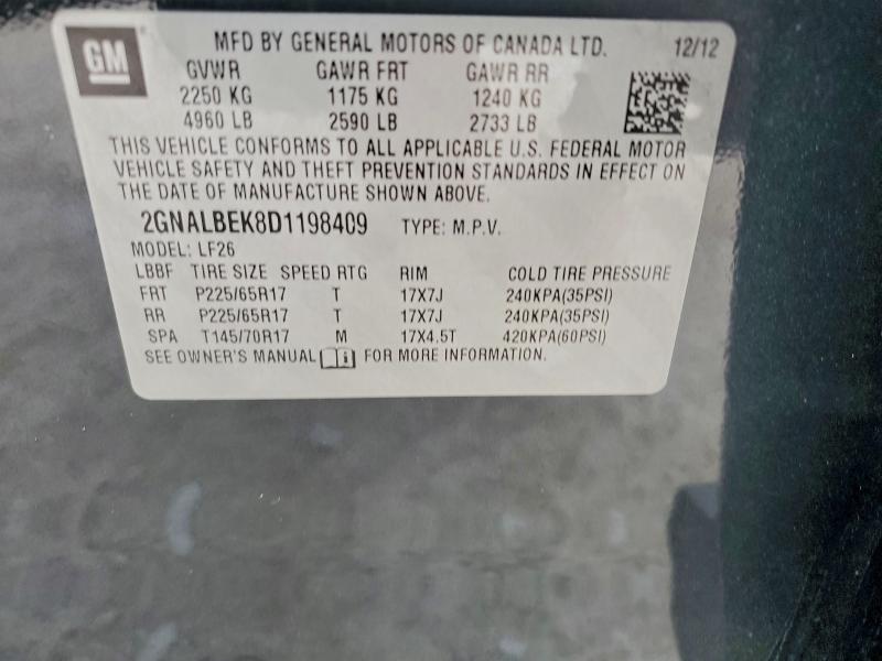 2013 CHEVROLET EQUINOX LS #3301782396