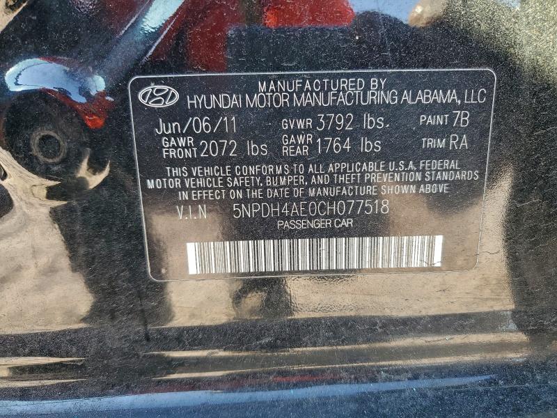 2012 HYUNDAI ELANTRA GL #3312475618