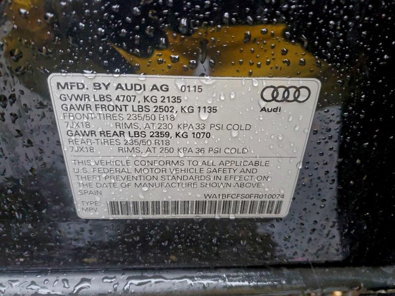 2015 AUDI Q3 PREMIUM #3304521445