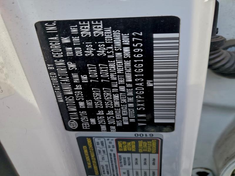 2016 KIA SORENTO LX #3305379316