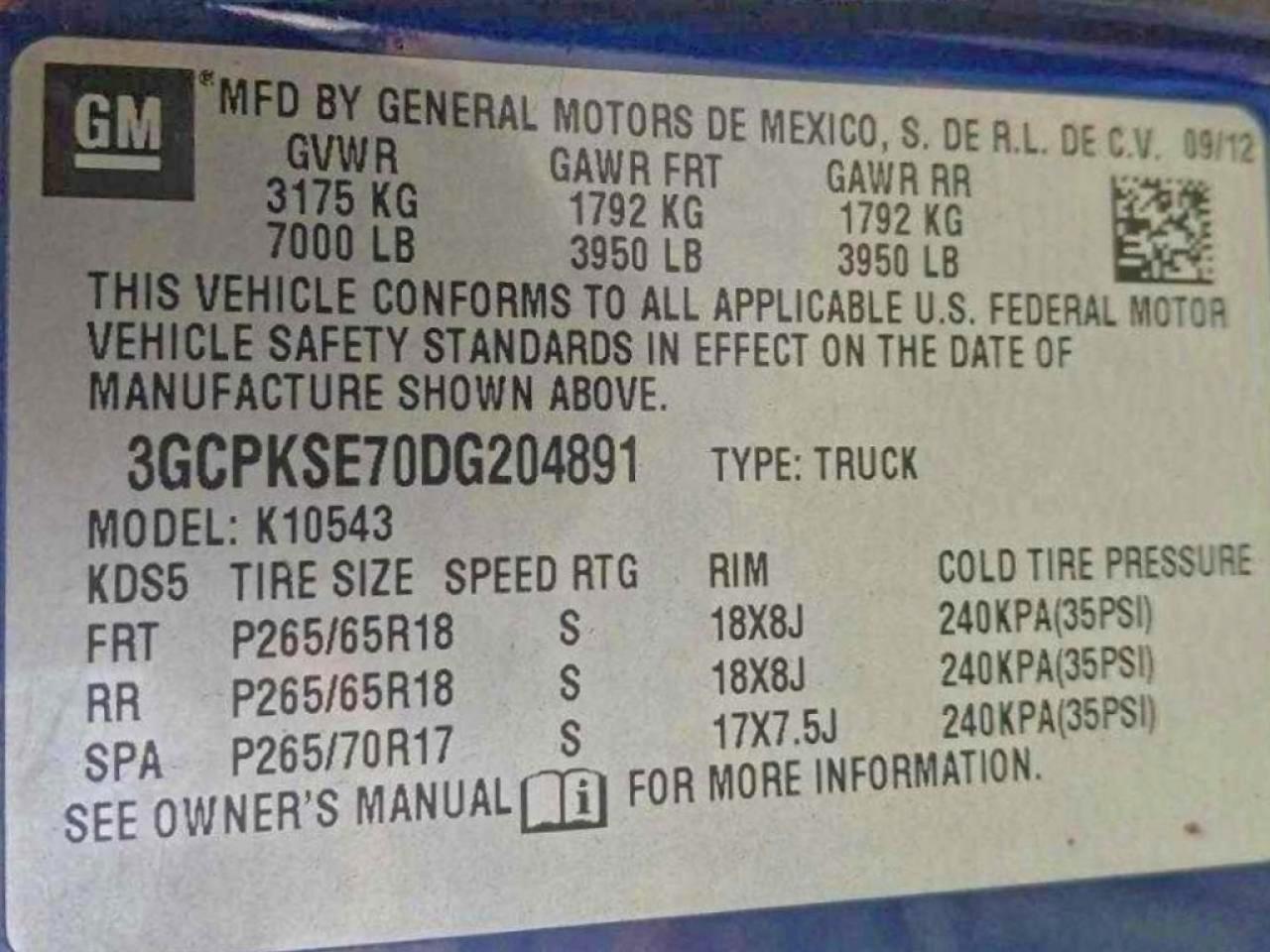 Lot #3305303311 2013 CHEVROLET SILVERADO