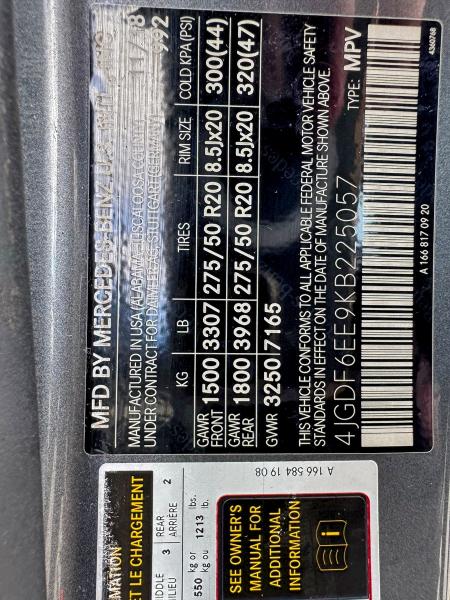 2019 MERCEDES-BENZ GLS 450 4M #3301623620