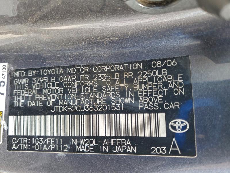 2006 TOYOTA PRIUS #3305562087