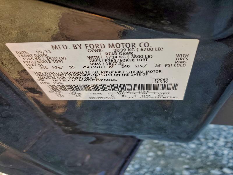 2013 FORD F150 SUPER #3304634960