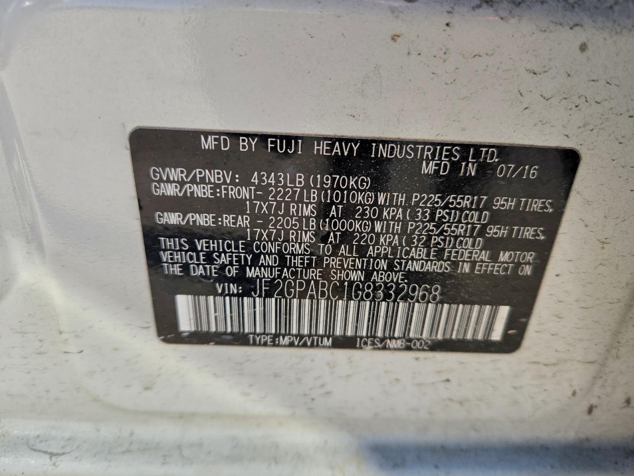 SUBARU CROSSTREK PREMIUM