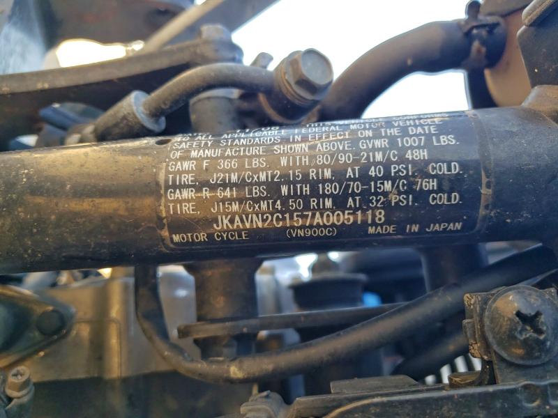 2007 KAWASAKI VN900 C #3308265169