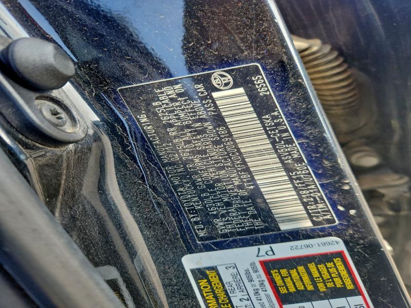 2012 TOYOTA CAMRY BASE #3302929656