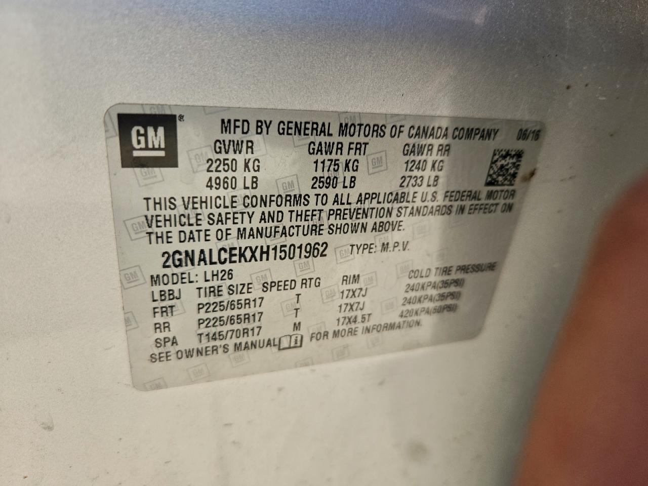 CHEVROLET EQUINOX LT