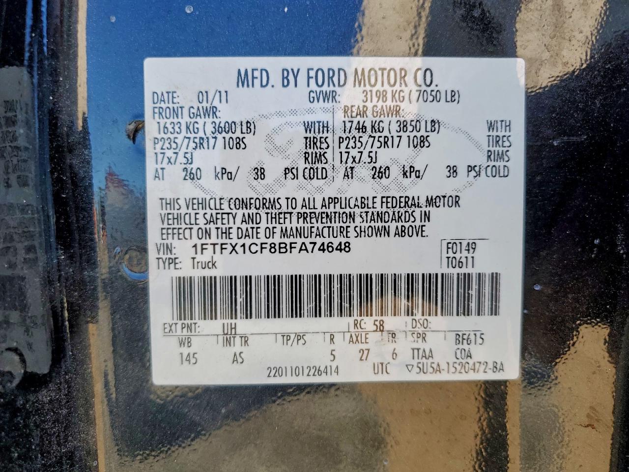 FORD F-150 SUPER CAB