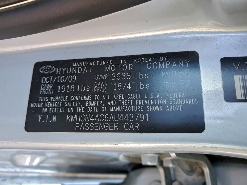 2010 HYUNDAI ACCENT GLS #3317703068