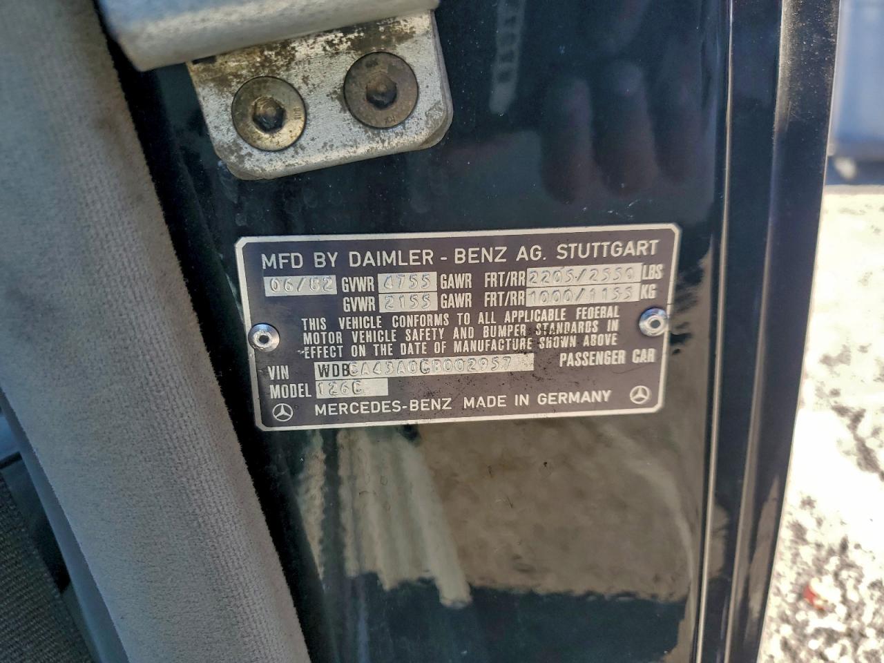 Lot #3308230161 1982 MERCEDES-BENZ 380 SEC