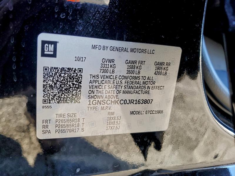 2018 CHEVROLET SUBURBAN C #3315739357