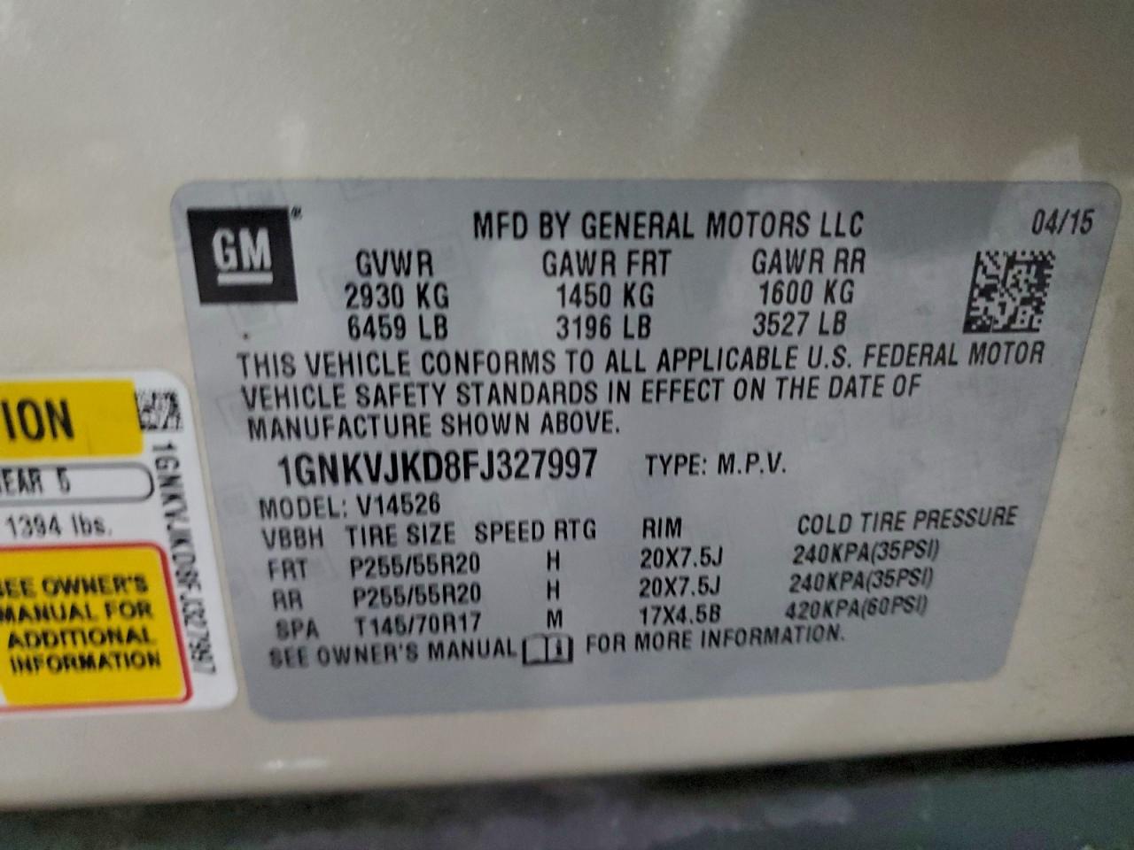 CHEVROLET TRAVERSE LTZ