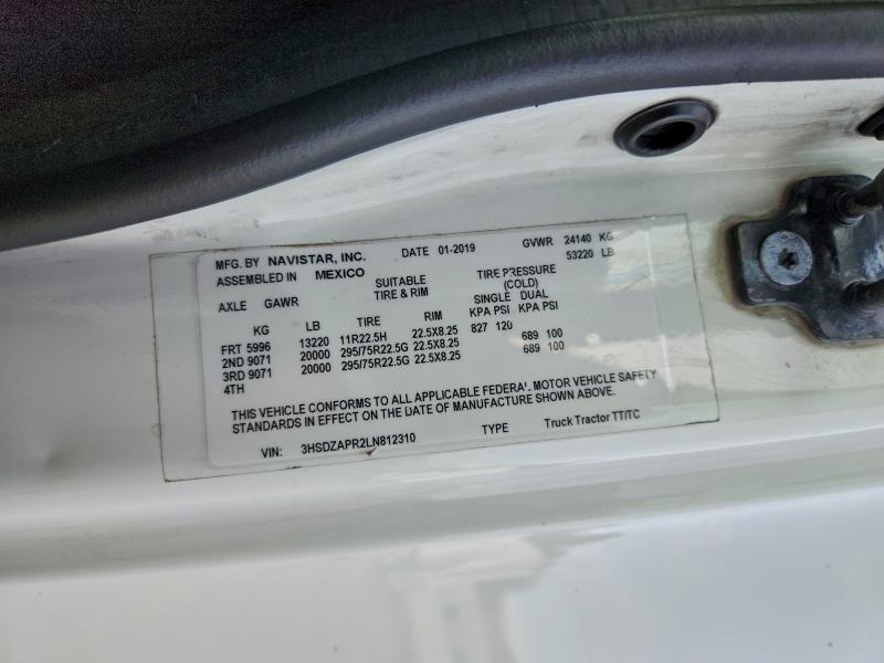 2020 INTERNATIONAL LT625 #3316766405
