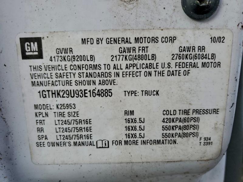 2003 GMC SIERRA K25 #3304575448