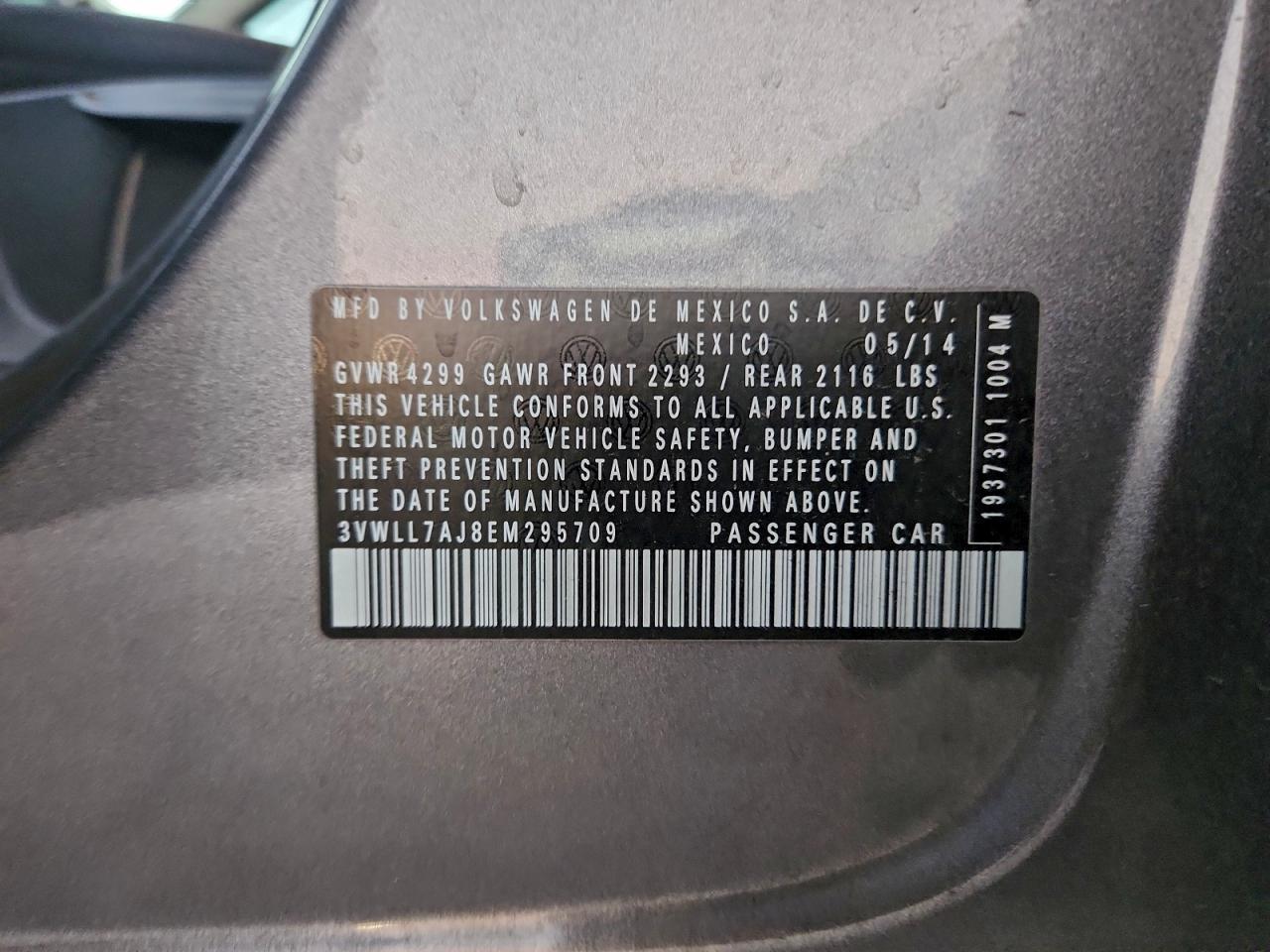 Lot #3311538235 2014 VOLKSWAGEN JETTA TDI