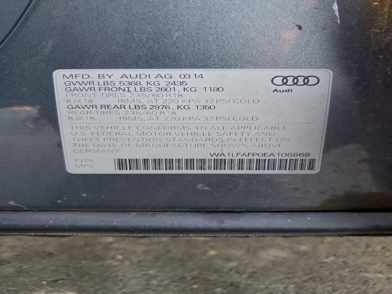 2014 AUDI Q5 PREMIUM #3305345334
