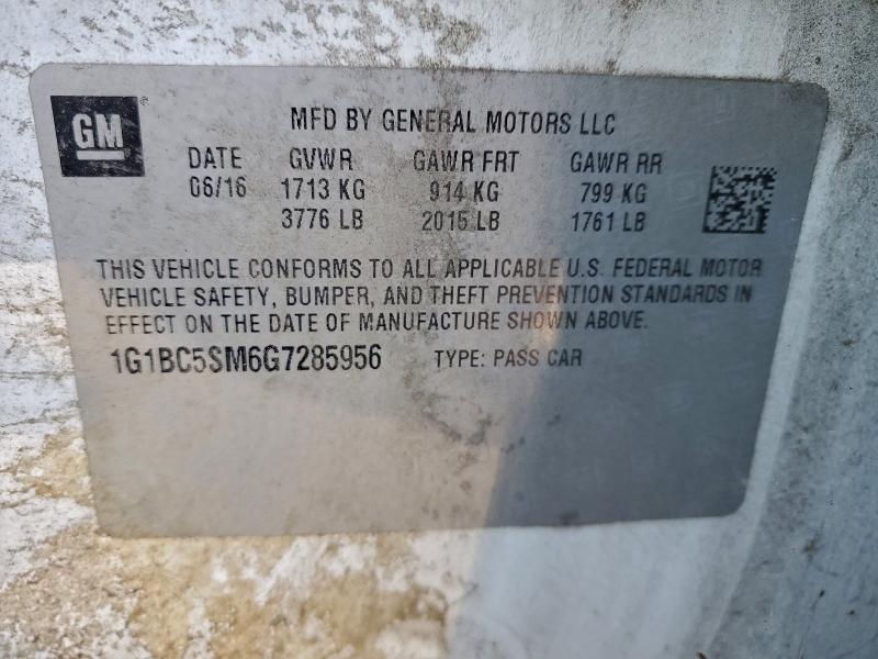 2016 CHEVROLET CRUZE LS #3305753760